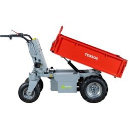 Mini dumper électrique 500kg 196L plateau basculant hydraulique cloison amovible batterie 48V / 32Ah Torros MEP502H