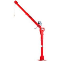 Grue de levage rotative 360° pour remorque & pick-up 300kg avec treuil manuel - À fixer MW Tools BK300M