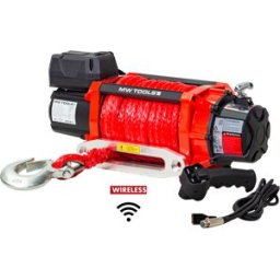 Treuil électrique 24V 8164 kg câble 26m synthétique télécommande sans fil MW Tools SEL820024SR