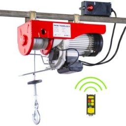 Palan électrique à câble 500/990kg 18/9m 1,6 kW 230 V télécommande SANS fil MW Tools SHN100018R