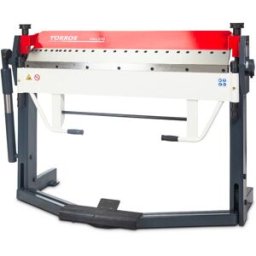 Plieuse de tôle manuelle et à pied largeur du travail 1270 mm 0-135° épaisseurs jusque 2 mm segments en haut incl. butée de longueur Torros PM1270