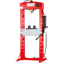 Presse d'atelier hydropneumatique 30T avec cylindre mobile MW Tools PPH30B