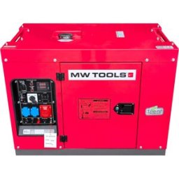 Groupe électrogène insonorisé diesel 6 kW 230V + 7,5kW 400V MW Tools DG75E