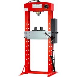 Presse d'atelier hydraulique 30 t commande manuelle et au pied MW Tools PH30
