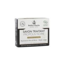 Ballot-Flurin Savon Traitant à la Propolis Noire Bio 100 g - Boîte 100 g