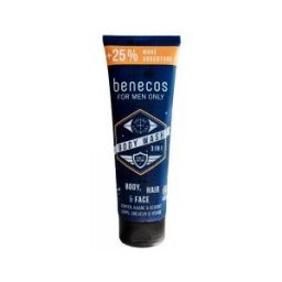 Benecos For Men Only Gel Douche 3en1 Biologique 250 ML - Tube 250 ml