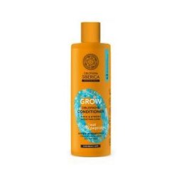 Natura Siberica Oblepikha Grow Après-Shampoing Force et Croissance aux Peptides Cheveux Fragiles 400 ml - Flacon 400 ml