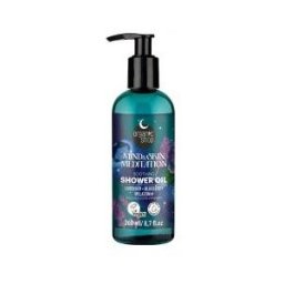 Organic Shop Huile de Douche Apaisante Lavande Myrtille & Mélatonine 260 ml - Flacon-Pompe 260 ml