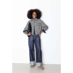 Promod Blouson tweedé irisé Femme Imprimé noir 34
