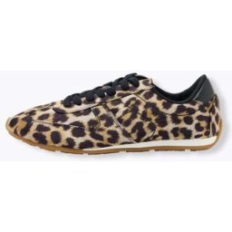 Promod Baskets en toile léopard Femme Imprimé camel 41