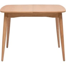 Miliboo Table extensible rallonges intégrées carrée en bois clair chêne L100-140 cm HELMA