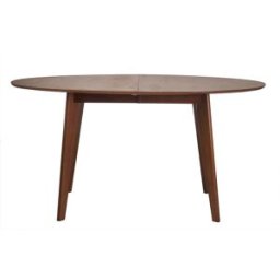 Miliboo Table à manger extensible ovale en bois foncé L150-200 MARIK