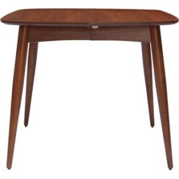 Miliboo Table à manger extensible carrée en bois foncé L90-130 cm NORDECO