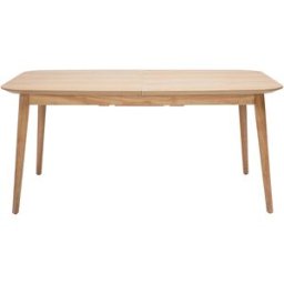 Miliboo Table extensible rallonges intégrées rectangulaire en bois clair chêne L160-210 cm ANK