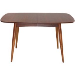 Miliboo Table à manger extensible rectangulaire en bois foncé L130-160 cm NORDECO