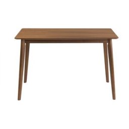 Miliboo Table à manger rectangulaire bois foncé noyer L120 cm ELION