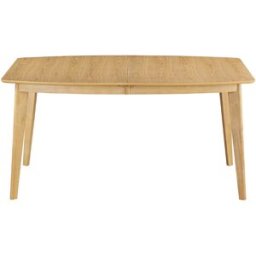 Miliboo Table à manger extensible scandinave en bois clair L150-200 LEENA