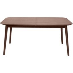 Miliboo Table extensible rallonges intégrées rectangulaire en bois foncé noyer L160-210 cm ANK