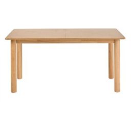 Miliboo Table extensible rallonges intégrées rectangulaire bois clair frêne L160-210 cm CLAUDIE