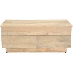 Miliboo Table basse relevable rectangulaire bois clair manguier massif L102 cm NEXO
