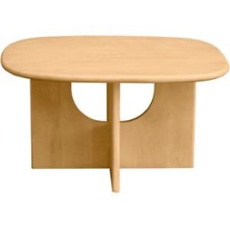 Miliboo Table basse design bois clair manguier massif L80 cm MASSARI