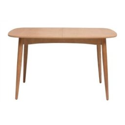 Miliboo Table extensible rallonges intégrées rectangulaire en bois clair chêne L130-160 cm HELMA