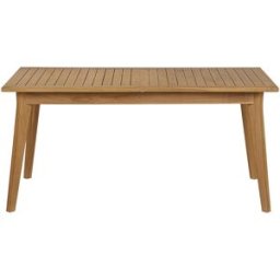Miliboo Table de jardin extensible en bois teck massif L160-210 cm LOMBOK
