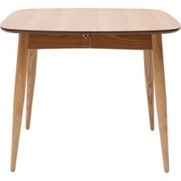 Miliboo Table à manger extensible carrée en bois clair L90-130 cm NORDECO
