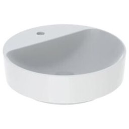 Geberit Lavabo à poser VariForm d 45 cm, avec trop-plein, sans robinet, rond, blanc K-Tect (500770002)