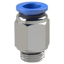Raccord enfichable droit Série bleue G 3/8 a. Diamètre du tuyau 6 mm RIEGLER (122.038-6)
