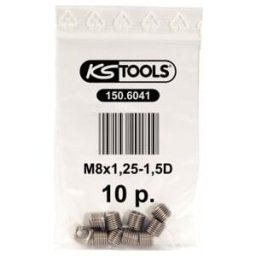 Insert fileté KS Tools M8x1,25, 10,8mm, paquet de 10 (150.6041)