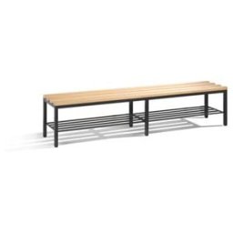 Banc à langer C+P Basic avec support à chaussures, H420xL1960xP353mm Cadre couleur noir gris noir ; C + P Möbelsysteme (8052-010 S10001)