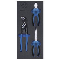 Insert de servante d'atelier 1/3 : Jeu de pinces 3 pièces BGS ; BGS technic (4042)