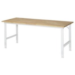 Table de travail en hêtre Rau LxPxH 2000x800x760-1080mm (06-625B80-20.12)