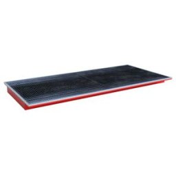 Bauer Südlohn Bac suspendu avec insert PE EHW 2700 PE, peint, rouge feu (4518-69-0000-3000)