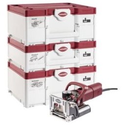 Lamello Zeta P2 Set, fraiseuse à rainurer, DP, prise type F Schuko, dans Systainer3 M avec assortiment de connecteurs (101403DESET)
