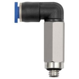 Riegler L-raccord à visser « Série Bleue » mini, long, pivotant, M6, 127.006-3M (127.006-3M)