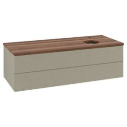 V&B; Meuble sous-lavabo avec structure de façade, éclairage Antao 120x36x50cm, H I P, WBP w wal, st. Gr m Lac ; Villeroy & Boch (L23152HK)