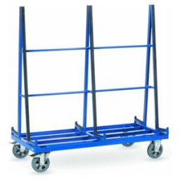 fetra Chariot porte-panneaux 4475-bilatéral - charge max. 1200kg Pneus pleins élastiques (4475)
