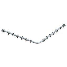 Keuco Ensemble barre rideau de douche Plan chromé, pour douche d’angle 120x120cm (14939011200)