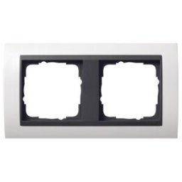 Gira Cadre de recouvrement 2f. avec plaque de protection anthracite ZL, incassable 021207 (021207)
