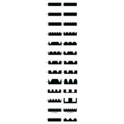 Bandes dentées en rouleau 210mm B3 ; Roll (1513200)