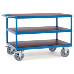 fetra Chariot à plateaux 12426 - charge max. 1200kg Pneus élastiques (12426)