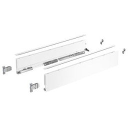 AvanTech YOU Kit de profil de côté de tiroir, hauteur 101 mm x NL 450 mm, blanc, à gauche et à droite ; Hettich (9255288)