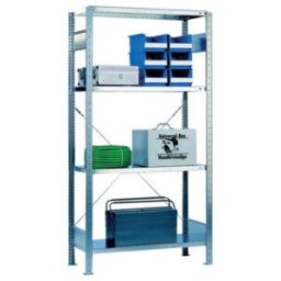 Schulte Étagère à emboîter galvanisée 2000×1000×400mm 1 cadre/4 tablettes charge 1300kg ; Schulte Lagertechnik (12745-4)