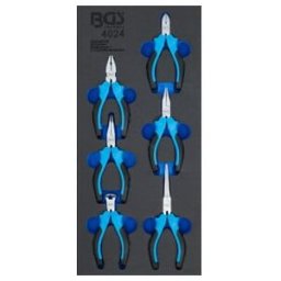 Insert de servante d'atelier 1/3 : Jeu de pinces mini de précision 6 pièces BGS ; BGS technic (4024)