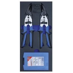 Insert de servante d'atelier 1/3 : Cisailles à tôle, forets étagés 5 pièces BGS ; BGS technic (4026)