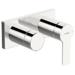 Hansa HANSALIGNA Set de montage prêt mitigeur baignoire encastré, levier, chrome (44559583)