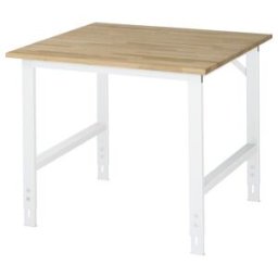 Table de travail en hêtre Rau LxPxH 1000x1000x760-1080mm (06-625B10-10.12)