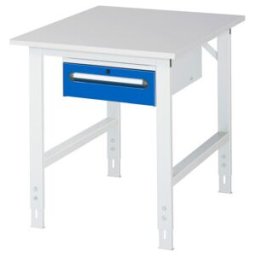 Rau Table de travail Tom réglable en hauteur KM02, L750xP1000xH760-1080mm, plateau M-22mm (06-625M10-07-KM02.11)
